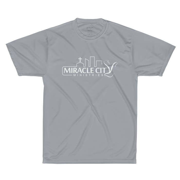 Miracle City Logo, Isaiah 40:31, Front/Back Print Augusta Sportswear Performance T-Shirt