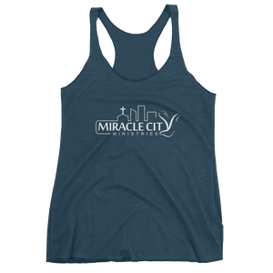 Miracle City Logo, Front Print Women's Tank Top - 13 Colors