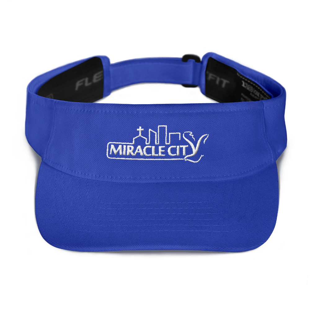 Miracle City Logo, Moisture-Wicking Embroidered Visor, 4 Colors
