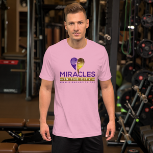 Miracles in the City Logo, Front Print Tee, 14 Colors
