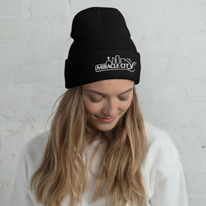 Miracle City Logo, Embroidered, Cuffed Beanie, 5 Colors