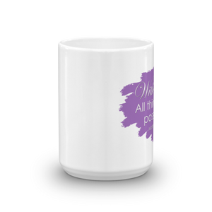 With God All Things Are Possible (Purple), Mug, 11oz or 15oz