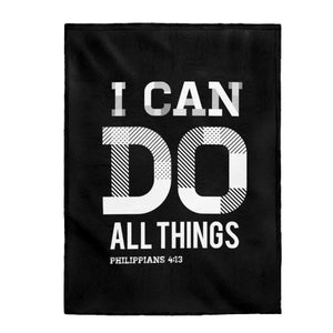 Decorative Throw Blanket, I Can Do All Things (Philippians 4:13)