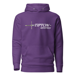 Tipton Ministry Logo on Front and Back, Unisex Hoodie, 9 Colors