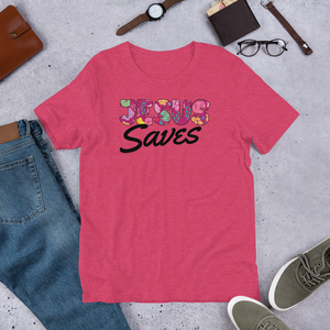 Jesus Saves, Unisex T-Shirt, 12 Colors