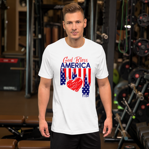 God Bless America, Style 3, Adult T-Shirt, 12 Colors