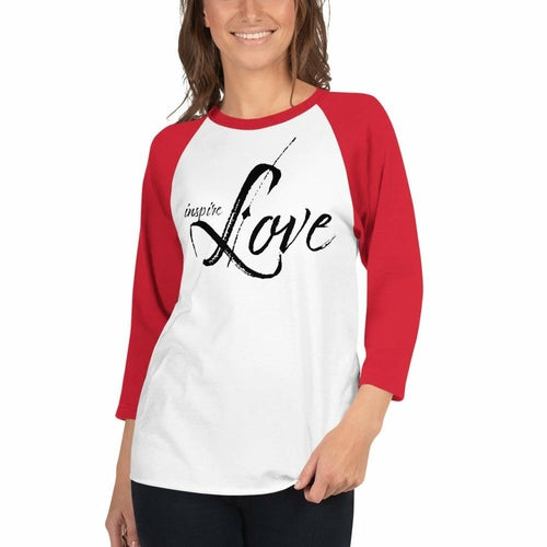 Uniquely You Women's Raglan Tee, Inspire Love, 4 Colors
